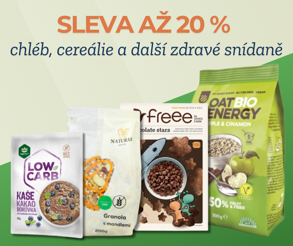 Sleva až 20 % na kategorii Zdravé snídaně